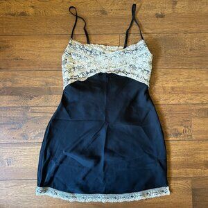 Free People, lingerie, nightgown, sleepwear. intimate, chemise, black, size XS